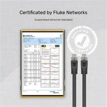 Unıtek Cat6 Patch Kablo 20Mt Flat 1Gbps, Siyah (C1815Gbk)