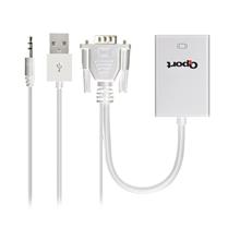 Qport Q-Vh Vga To Hdmı Çevirici + Ses Kablosu