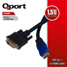 Qport Q-Hdv Dvı To Hdmı 24+1 Converter Çevirici 