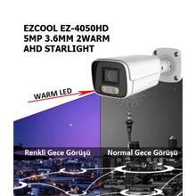 Ezcool Ez-4050Hd 5Mp 3.6Mm Fullcolor Ahd Bullet Kamera