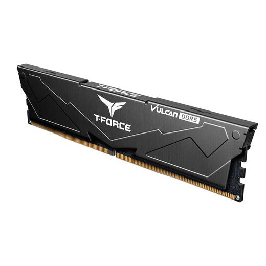Team T-Force Vulcan Black 16Gb 1X16Gb 6000Mhz Ddr5 Cl38 Gaming Ram (Flbd516G6000Hc38J01)