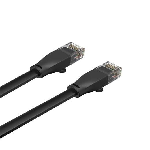 Unıtek Cat6 Patch Kablo 5Mt Flat 1Gbps, Siyah (C1812Gbk)