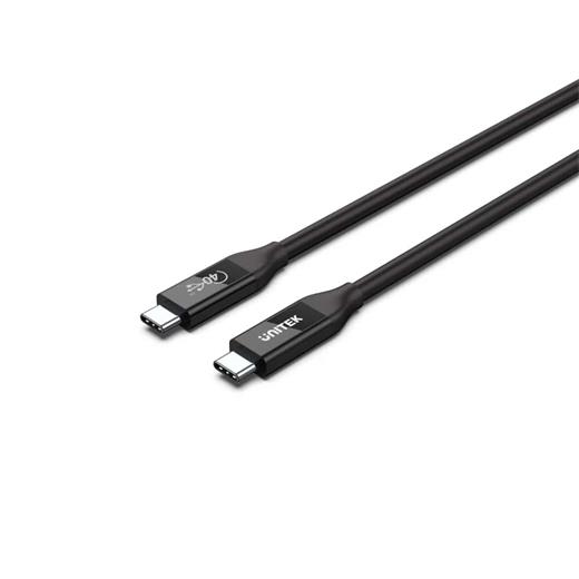 Unıtek Usb4 Thunderbolt Kablo 0.8Mt 40Gbps, 8K&60Hz,100W (C14100Bk-0.8M)