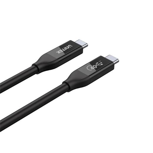 Unıtek Usb4 Thunderbolt Kablo 0.8Mt 40Gbps, 8K&60Hz,100W (C14100Bk-0.8M)
