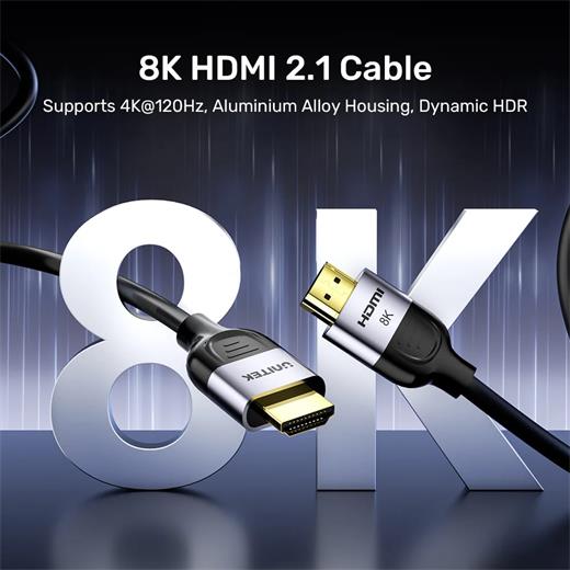 Unıtek Hdmı2.1 Kablo 5Mt 8K&60Hz (C11086Gy01-5M)