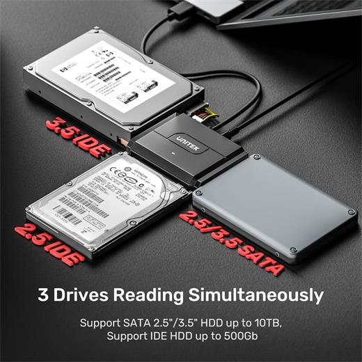 Unıtek Usb3.0 To Ide + Sata Iı Dönüştürücü  (Y-3324)
