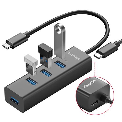 Unıtek Type-C To 4 Port Usb 3.0 + Type-C (Y-3089Z01)
