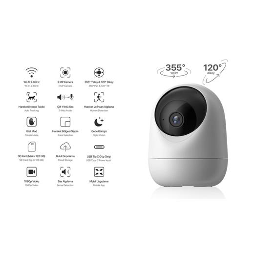 Xenon X7205 Fhd Gece Goruslu Guvenlık Kamerası