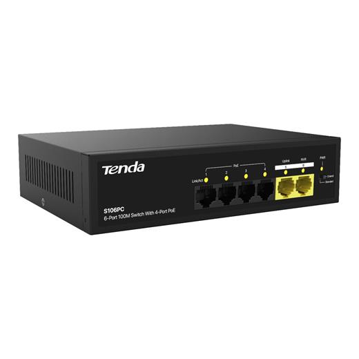 Tenda S106Pc 6 Port 10/100 Poe Swıtch