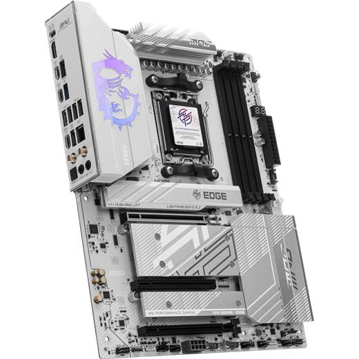 Msı Mpg B850 Edge Tı Wıfı Am5 Ddr5 8400Mhz(Oc) Hdmı 4X M.2 Usb 10Gbs 5G Lan Wı-Fı 7 Atx