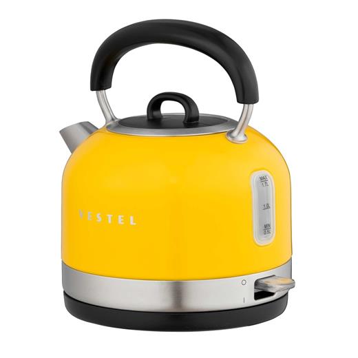Vestel Retro Sarı 2200 W 1.7 Lt Celık Kettle