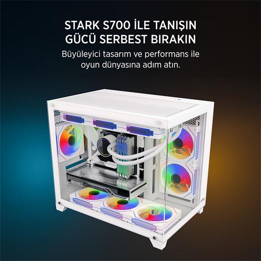 James Donkey Stark S700 Beyaz Gamıng Kasa (No Psu)