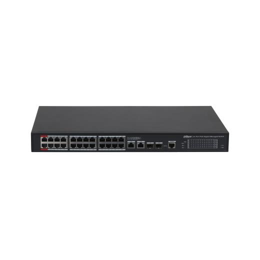 Dahua S4228-24Gt-360 24 Port 24Xge-2Xge-2Xge/Sfp Yönetilebilir 360W Poe Switch