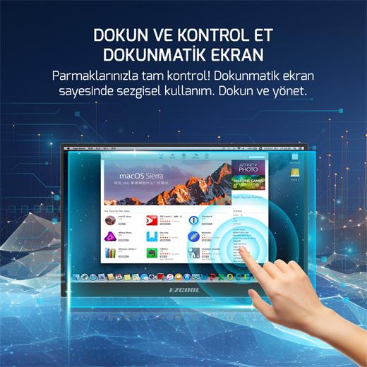 Ezcool Lıte E15T 15,6’’ Touch 60Hz Fhd Portable