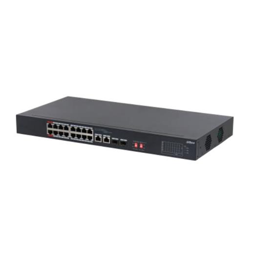 Dahua Dh-S3218-16Et-135 16 Port 16Xfe-2Xge-2Xge/Sfp 135W Poe Switch