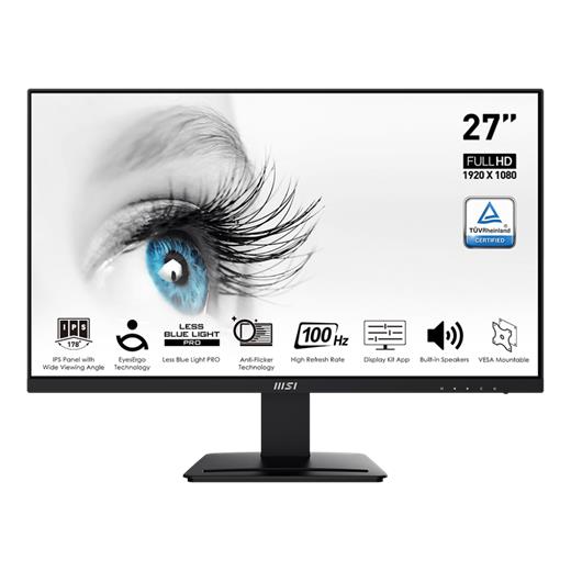 27 Msı Pro Mp273A Fhd 1Ms 100Hz Flat Ips 