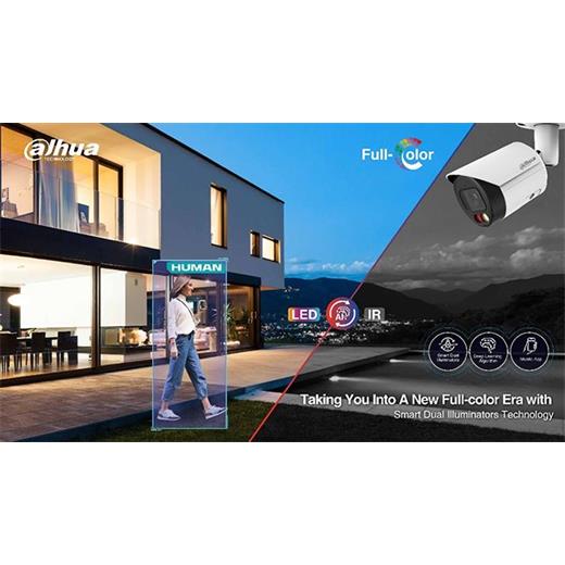 Dahua Ipc-Hdw2449T-S-Il 4Mp 2.8Mm Fullcolor Ip Dome Kamera (Akıllı İkili Aydınlatma,Smd+)