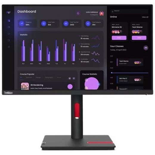 23.8 Lenovo T24İ-30 63Cfmatxtk Ips Fhd 4Ms 60Hz Hdmı+Dp+Vga Vesa Pivot