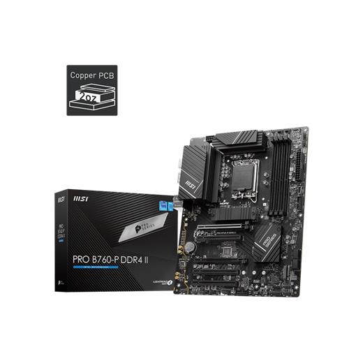Msı Pro B760-P Ddr4 Iı 5333(Oc) Pcı-E M.2 Hdmı Dp Atx 1700P