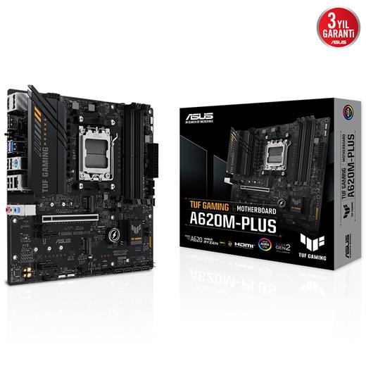 Asus Tuf Gamıng A620M-Plus Wıfı Ddr5 Hdmı M.2 Matx Am5