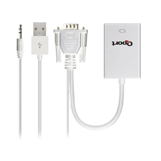 Qport Q-Vh Vga To Hdmı Çevirici + Ses Kablosu