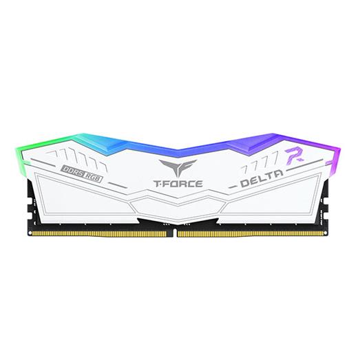 Team T-Force Delta Rgb White 32Gb 2X16Gb 6400Mhz Ddr5 Gaming Ram Cl40 (Ff4D532G6400Hc40Bdc01)