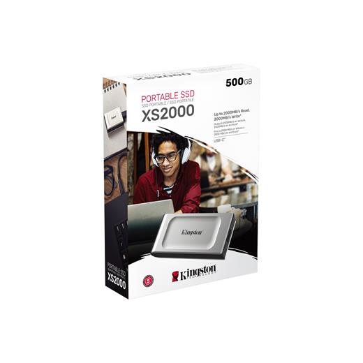 2Tb Kıngston Usb3.2 2000/2000Mb/S Sxs2000/2000G (Usb-C Kablo Dahil)