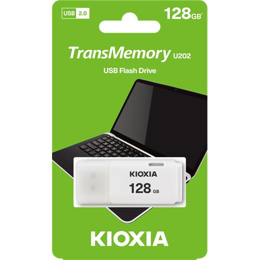 128Gb Usb2.0 Kıoxıa Beyaz Usb Bellek Lu202W128Gg4
