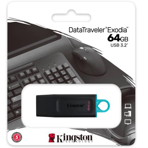 64Gb Usb3.2 Gen1 Dtx/64Gb Exodia Kıngston