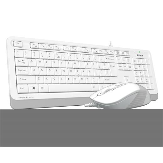A4 Tech F1010 Q Usb Beyaz Tr Mm Klavye+Opt Mouse