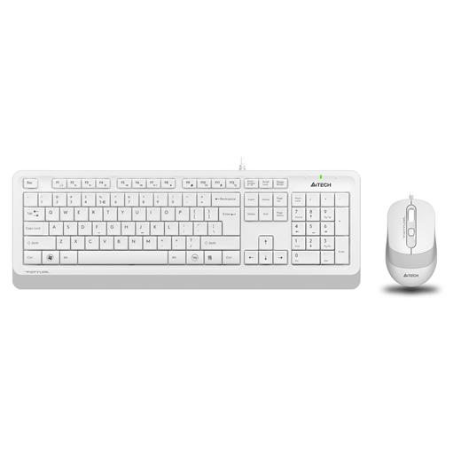 A4 Tech F1010 Q Usb Beyaz Tr Mm Klavye+Opt Mouse