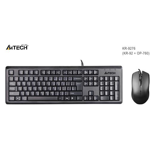 A4 Tech Kr-9276 Q Usb Standart Klavye+Optik Mouse