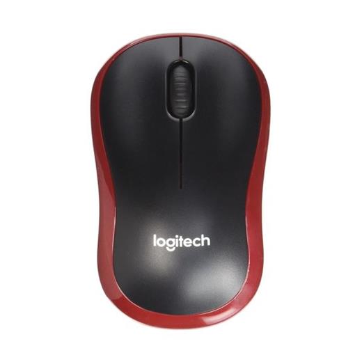 Logıtech M185 Nano Mouse Kablsz Black/Red 910-002237