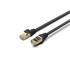 Unıtek Cat7 Patch Kablo 1Mt Flat 10Gbps (C1897Bk-1M)