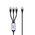 Unıtek Type-C 3İn1 Hızlı Şarj Kablosu 1.5Mt 20W Mıcro Usb, Type-C, Lıghtnıng (C14101Agy01-1.5M)